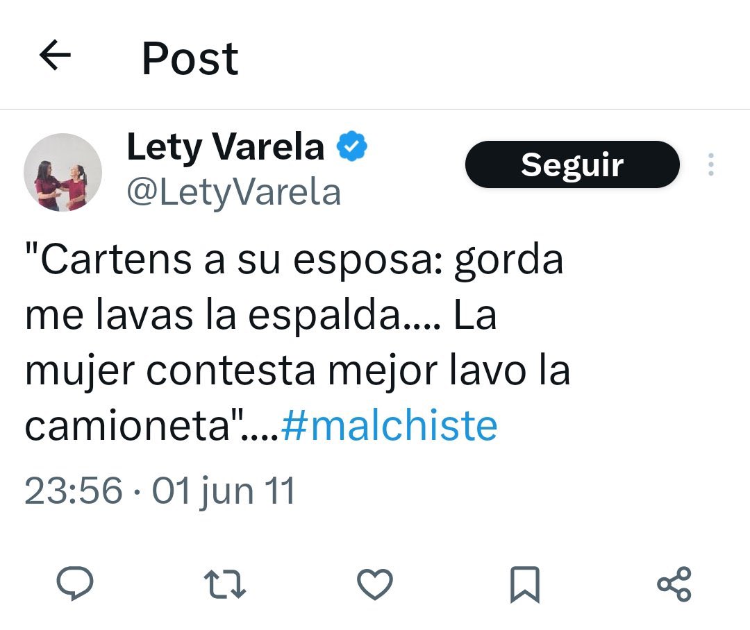 MrCalambres's tweet photo. @LetyVarela @ChumelTorres Pinche vieja cínica. https://t.co/hOVSYPP79l
