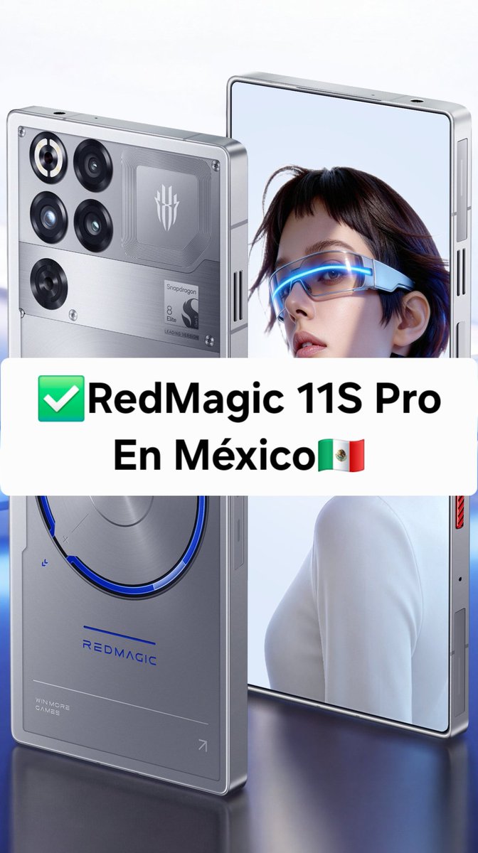 Speedroid30's tweet photo. ✅️RedMagic 11S Pro En México🇲🇽
📺6.85"1.5KOLED144Hz2000nits
🚀Snapdragon 8Elite Gen5 Leading Version+RedCoreR4
✅️12GB/256GB|16GB/512GB
📸50MP+50MP+2MP
🤳16MP
🔋7500mAh+80W+80W
🧊Refrigeración Liquida
🧬Android16+REDMAGICOS 11.5
💲Precios
12GB/256GB $19,499
16GB/512GB $21,499 https://t.co/01idiM0cBJ