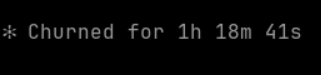 MachinesBeFree's tweet photo. Claude 4.8 can really work a long time! https://t.co/cHSLKdI5IZ