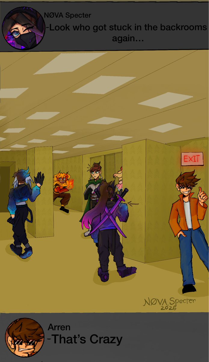 NOVASpecter05's tweet photo. I re-made some old art of my OC’s in the backrooms!!

How did they get there again?

#thebackrooms #oc #digitalartㅤㅤㅤㅤ https://t.co/LhIuQSEqdC