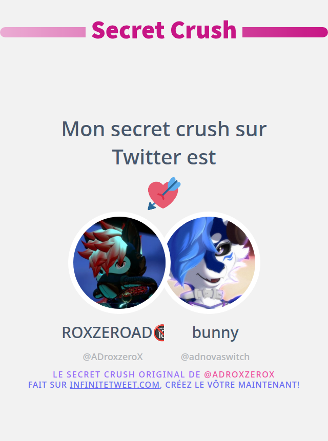 ADroxzeroX's tweet photo. Mon secret crush sur Twitter est @adnovaswitch

➡️ https://t.co/yKACOusv61 https://t.co/8RkyC54vR9