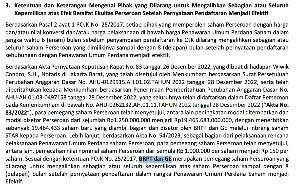 Sebagai investor awal, ada kewajiban founder tax sebesar 0.5% dan larangan menjual sebelum 8 bulan...