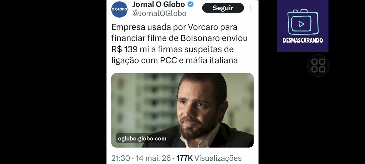 CeceuRegis's tweet photo. @FlavioBolsonaro Querendo ABAFAR A ROUBALHEIRA / VORCARO/ MASTER https://t.co/LCfpq0UL3j