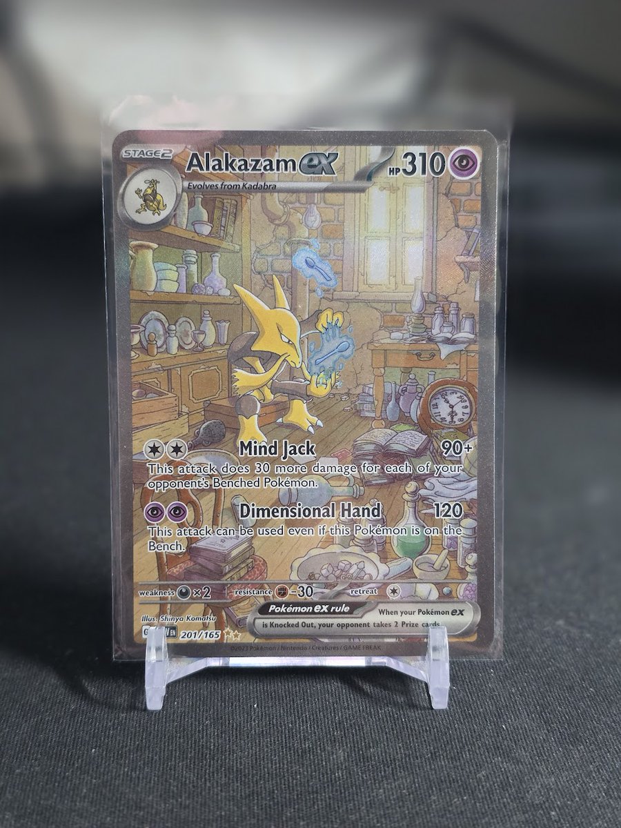 aPokeEmporium's tweet photo. Alakazam ex Special Illustration Rare

$67 Bulk Trade only.

Your bulk value must cover the entire cost. Please only claim if you are certain you have enough bulk to cover the entire value. https://t.co/XQwoKaSsgm