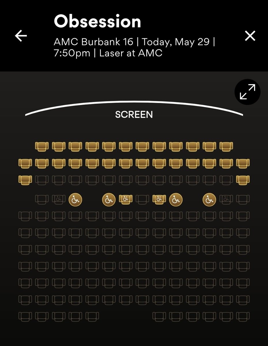 StopTweetingMia's tweet photo. INSANE that Obsession screenings still look like this 2 weeks after it released https://t.co/PdsJYfDvmS
