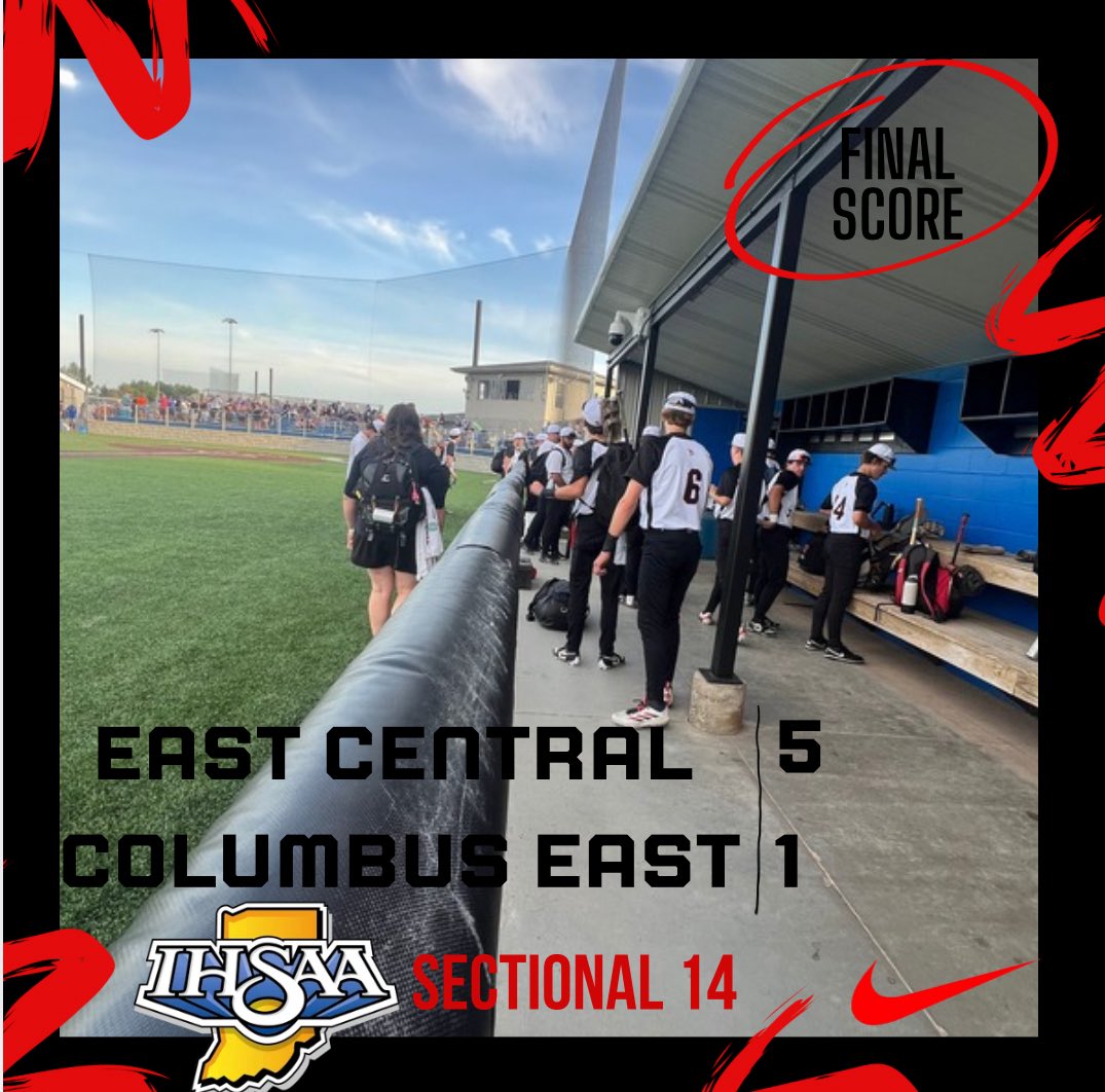 ECTrojanSports's tweet photo. The @EC_TrojansBSBL ⚾️ team advances to Monday’s final after tonight’s 5-1 victory.

Sophomore Chase Marsh goes the distance on the mound in the victory.

Trojans will play the winner of Col North/Franklin https://t.co/DQ6NDli8uy