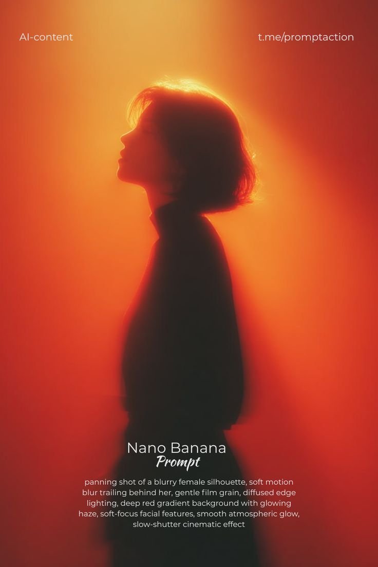 Red Motion Blur Silhouette