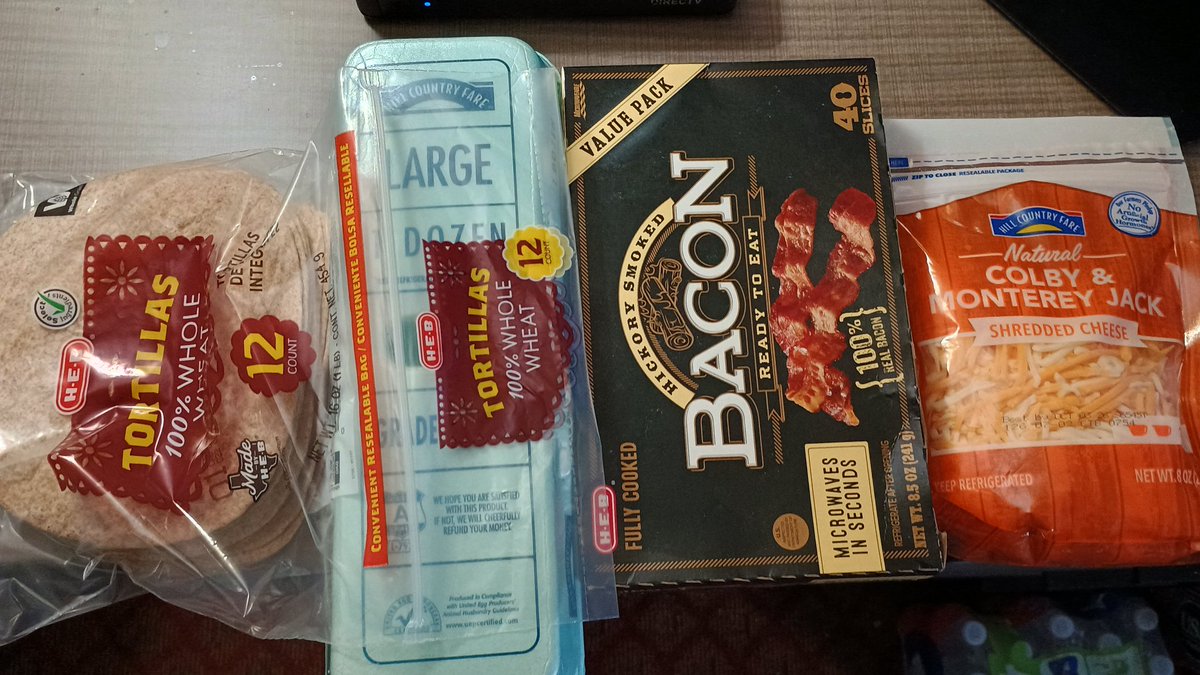 truckershorizon's tweet photo. having breakfast for supper,
it must be Friday, fresh products from @HEB ๐ #TexasProud ๐ค https://t.co/2fwM8uZTnw