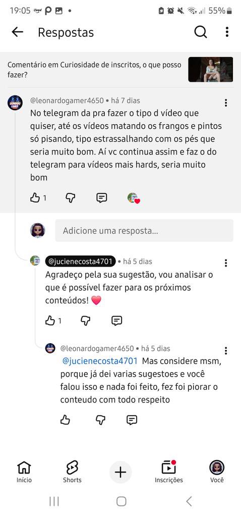 sweetsimiao's tweet photo. @sobredan @kaarolzx pasmem, mas é no youtube mesmo! ela faz vídeos de fachada, mas lendo os comentários dá pra ver que ela faz esse tipo de conteúdo para membros. https://t.co/aIOP9A7G6V