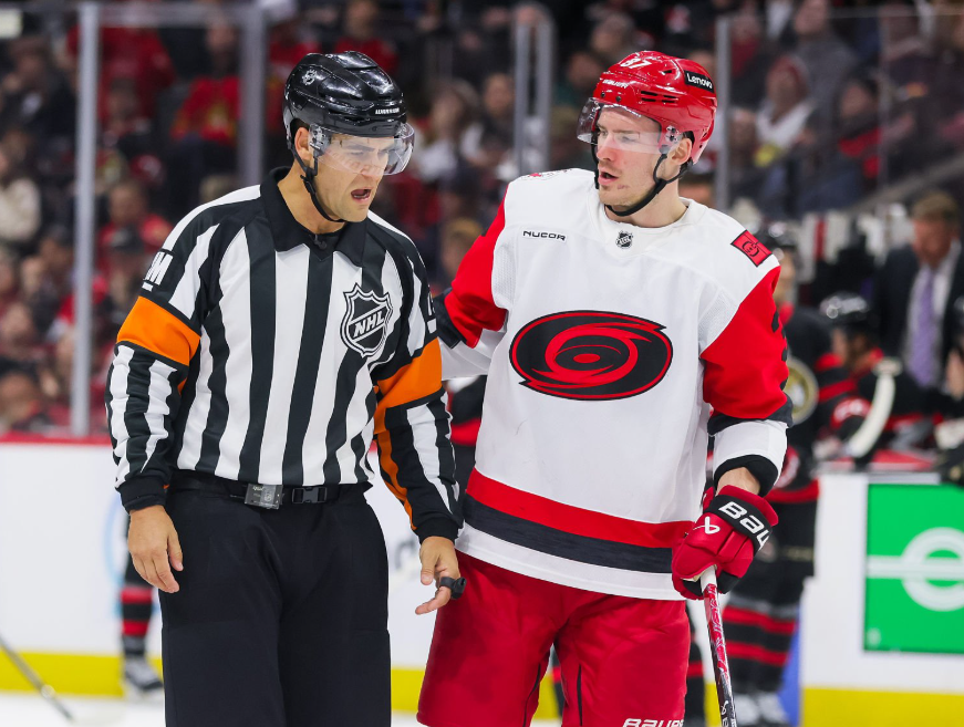 ScoutingTheRefs's tweet photo. Canadiens vs. Hurricanes
Referee: Jean Hebert #15 
Referee: Garrett Rank #7 
Lines: Scott Cherrey #50 
Lines: Jesse Marquis #86 
https://t.co/oS9fEmlfQ4 
#GoHabsGo #SoundTheSiren #MTLvsCAR #NHL https://t.co/tdCvqPIls8