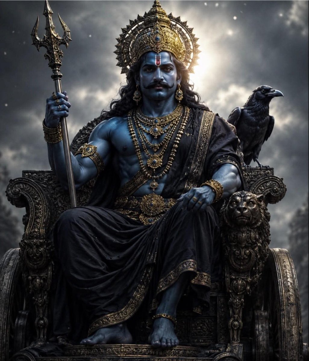 ASingh0404's tweet photo. Lord Shani is not merely the giver of punishment, he is the divine dispenser of justice.
Those who walk the path of truth, patience, and righteousness receive his blessings.
His gaze removes pride and builds inner resilience.

Jai Shri Shanidev.🪔🪔 https://t.co/JT8RsIBBGB