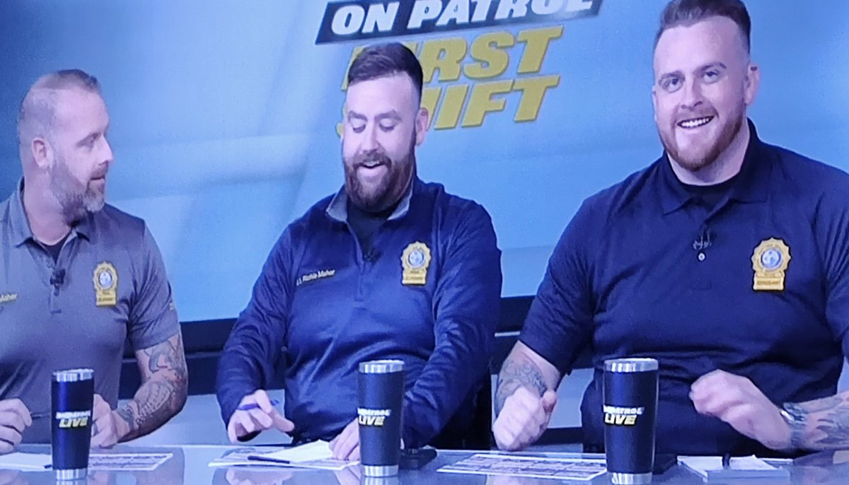 k_guarez's tweet photo. The sibling ribbing started right off during #OnPatrolFirstShift. 😂 It's great to see the brotherly love and camaraderie. Let the shenanigans begin. 😂🫶🏼💙 #OPLive #OPNation #Reelz @OfficialOPLive https://t.co/H6TjdIm73L