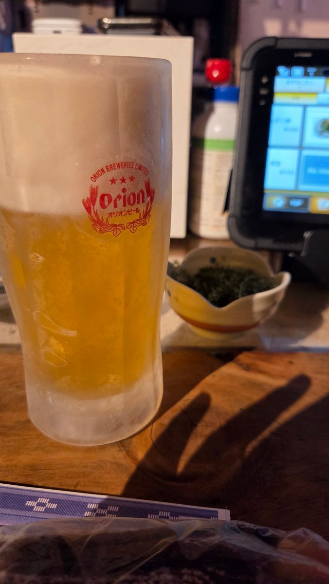 ankoro_itc's tweet photo. 沖縄行って生ビール頼んだらオリオン出てくるから嬉しいよねぇ https://t.co/n3MNJFPWA8