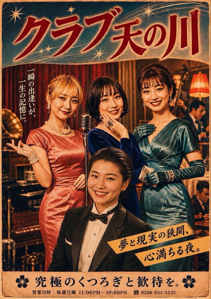 kanon__0310's tweet photo. 『トーキョー30’s』本日3日目！
ご来場くださった皆様、誠にありがとうございました。
本日も���ろしくお願いいたします🎭

📸受付周りの素敵なポスターと、
可愛いバーカウンター🍾

#トーキョー30s2026 https://t.co/c7mGrDuoYR