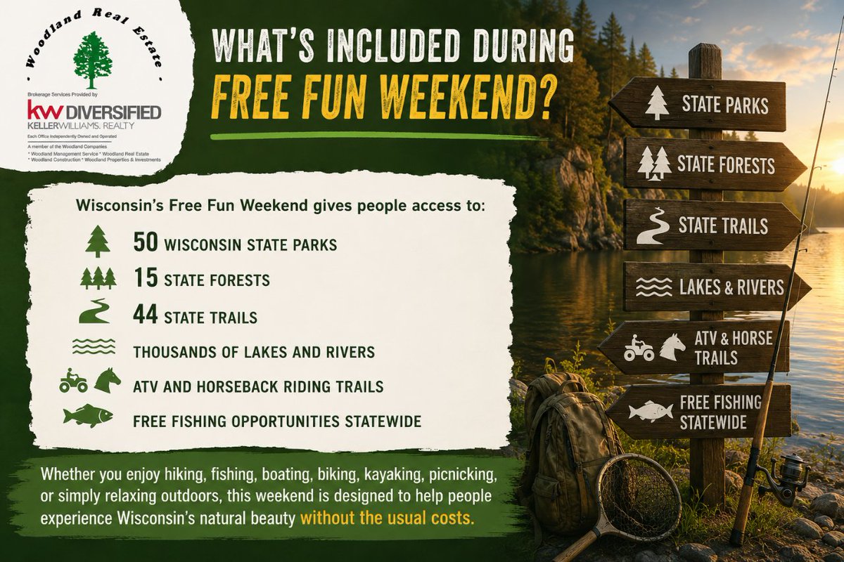 cranewms's tweet photo. Wisconsin Free Outdoor Weekend, Free State Parks, Free Fishing, and Free Trails
https://t.co/557MbCEP9M https://t.co/EtHfJl4i3N