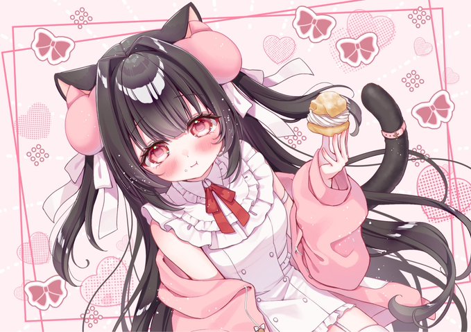 おはよ♡シュークリーム食べにメイド喫茶行ってきまーす!(((╭( ・ㅂ・)╯テコテコ 