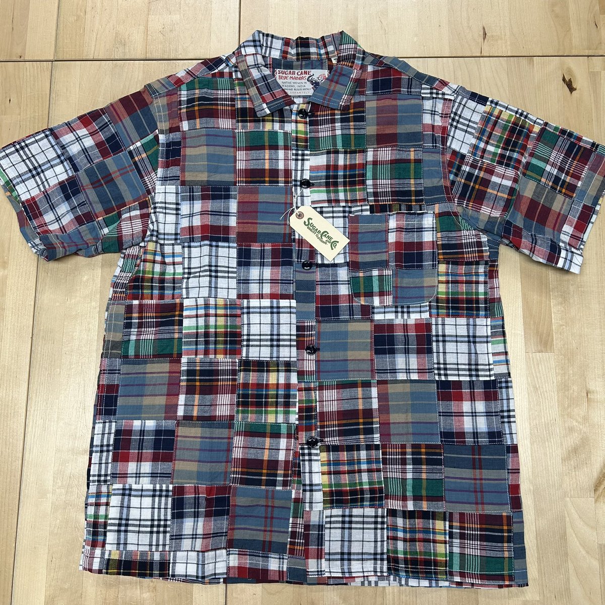 j_mochi's tweet photo. 【SUGAR CANE】
【品番:SC39739-125(BLUE)】
「MADRAS CHECK PATCHWORK OPEN SHIRT」

素材:綿100%
日本製

https://t.co/zC0b99akHa https://t.co/87UKGlKJcd