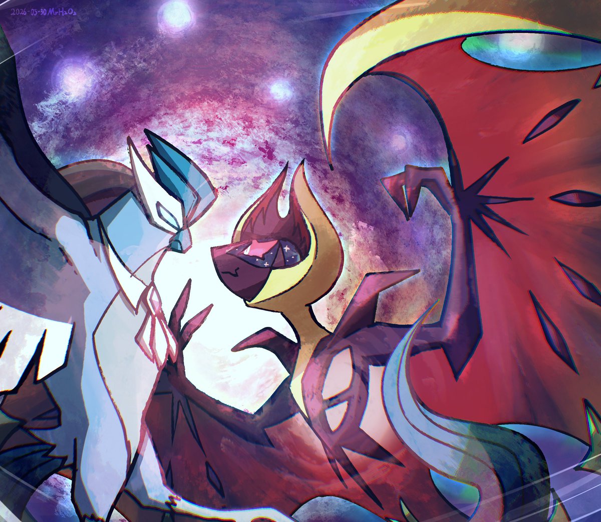 MrH2O2_'s tweet photo. Odnid(Galarian Articuno☆) &amp; Rontia(Lunala☆) ✨ https://t.co/hNaDdXFZ7Y