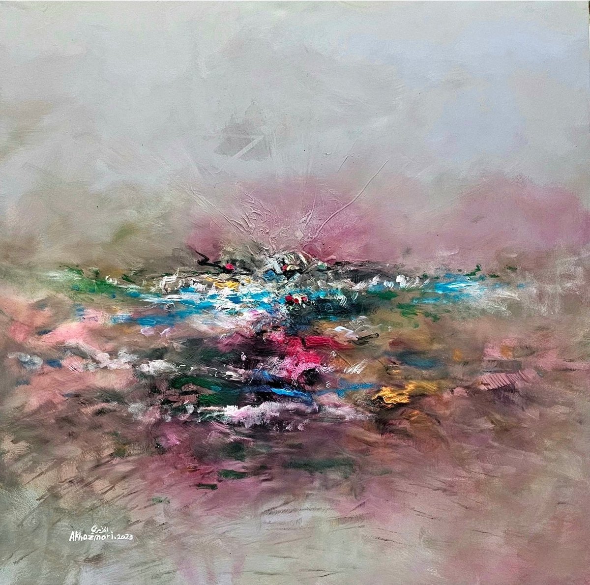 alsubaih_'s tweet photo. يبدأ النضج الفني حين تضيق الوسائل الجاهزة عن استيعاب الرؤية الفنية | فيمضي الفنان نحو ابتكار أدواته الخاصة
وفي تجربة الفنان #أحمد_الخزمري
لم تعد الفرشاة والسكين كافيتين لترجمة عالمه الداخلي فاتجه إلى ابتكار أدواته التي منحت أعماله خصوصيتها البصرية ومن خلالها تشكلت فرادة تجربته وقيمها الجمالية حتى أصبحت اللوحة امتدادًا لوعيه | وبصمة لا تشبه إلا صاحبها @akhazmari