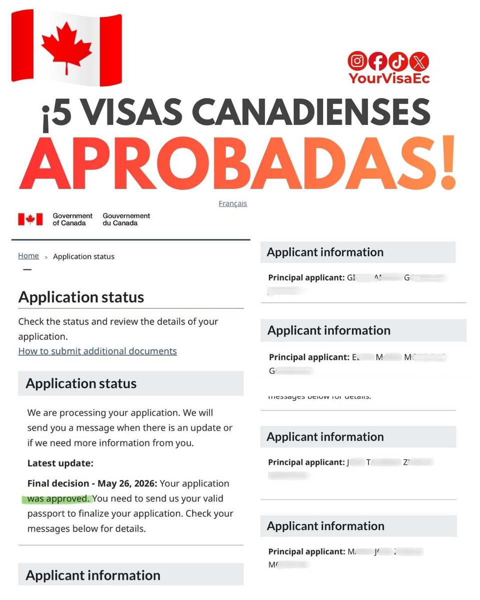 yourvisaec's tweet photo. ✅¡Toda la familia con visa! 🇪🇺🇺🇸🇨🇦 https://t.co/8OtcaVIoFA