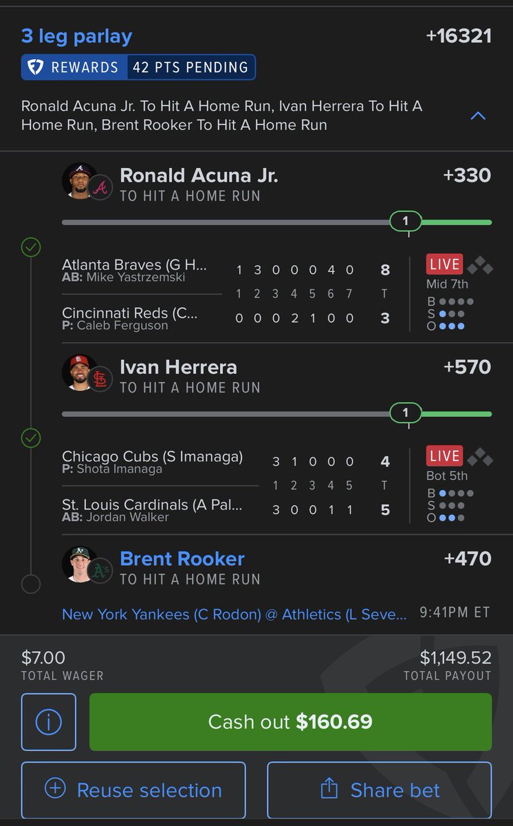 MintyPicks's tweet photo. @HomeRunPredict do we believe in Rook the crook?? https://t.co/sZC4SOQr0a