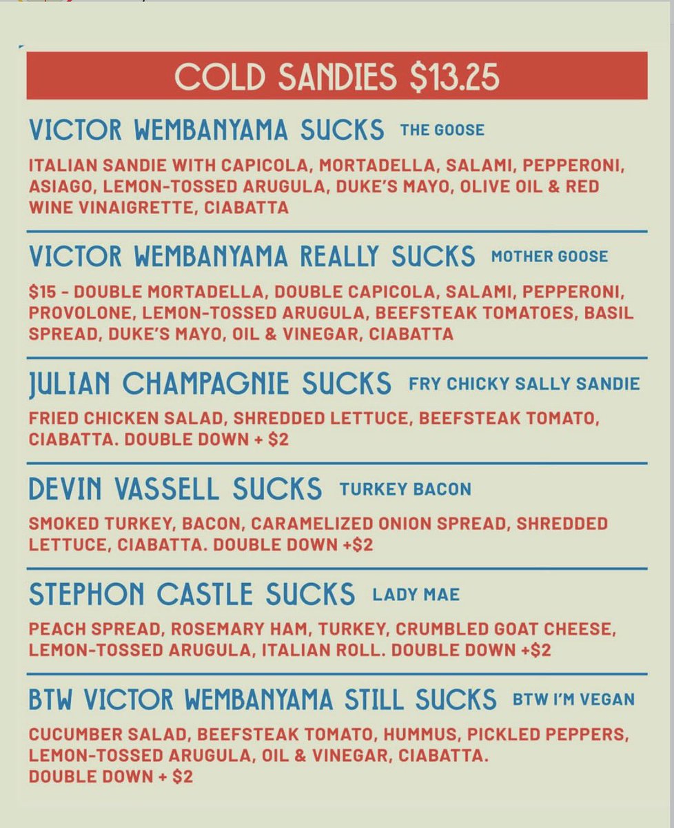 BobbyHowardOK's tweet photo. The Goose in Midtown renamed their menu for tomorrow: https://t.co/CRbDnRTWgD