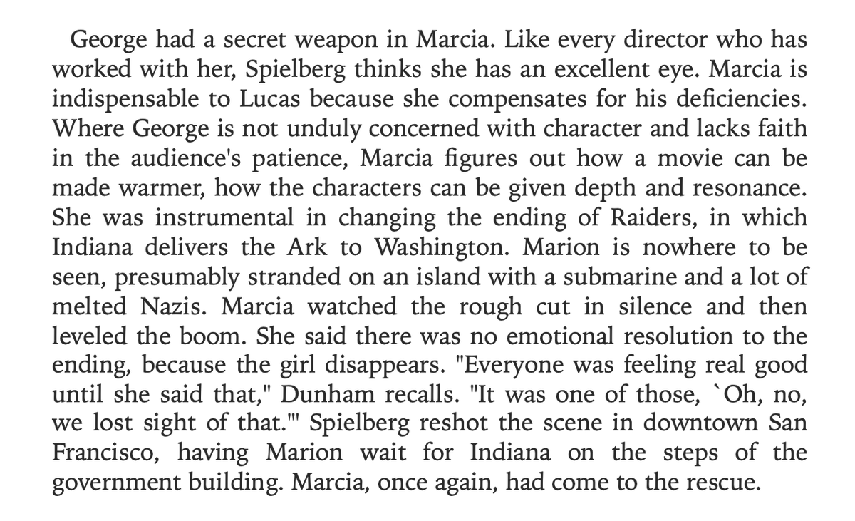 BBW_BFF's tweet photo. an excerpt from Dale Pollock's Skywalking that details the influence Marcia Lucas had on Raiders of the Lost Ark https://t.co/XlwXyvFYrh
