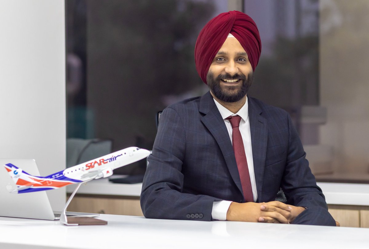 akbars600's tweet photo. @OfficialStarAir CEO Capt. Simran Singh Tiwana on passenger growth, profitability, fleet expansion, regional connectivity, MRO plans and the future of India's regional aviation sector. ✈️

https://t.co/TUYh6fYy5t https://t.co/wOmxfJmxNe