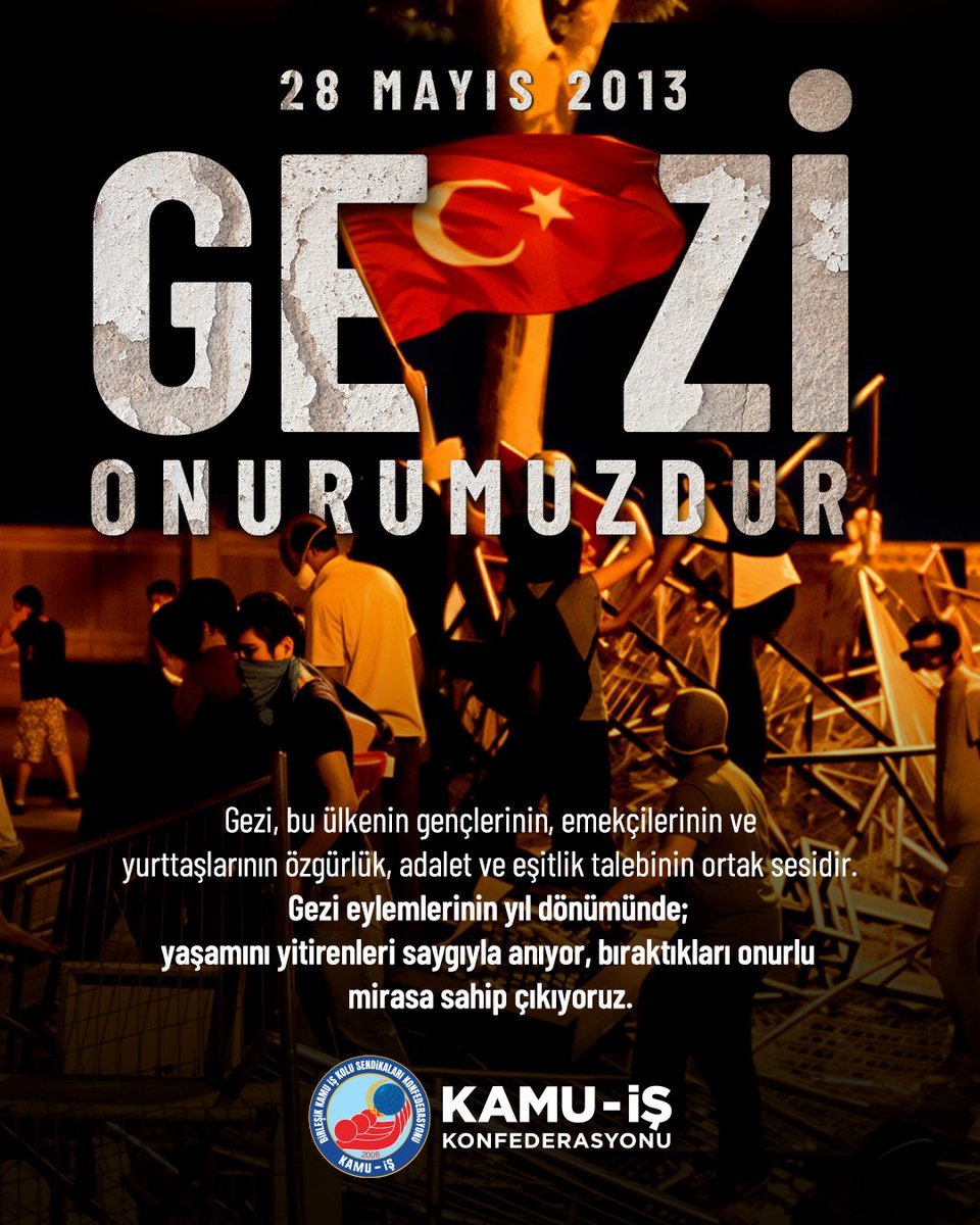 Kamuis18's tweet photo. Gezi Direnişi, bu toprakların gördüğü en haklı, en meşru ve en demokratik halk hareketlerinden biri olarak tarihimize kazınmıştır.
#Gezi #GeziDirenişi #Kamuİş #Eğitimİş #Çankırı https://t.co/u9HNc9fKk6