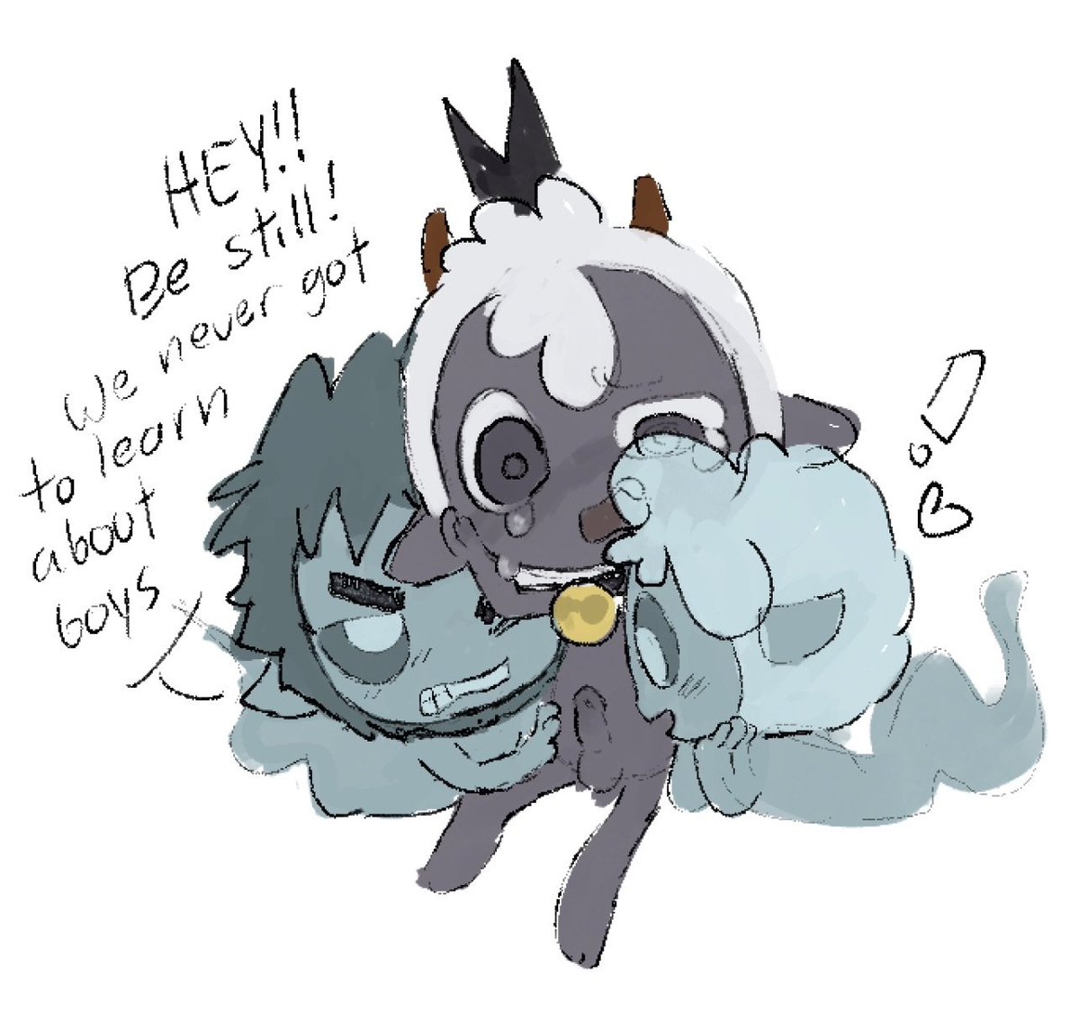 BillyTOrchestra's tweet photo. ⚠️Aza Keru x Lamb⚠️

I saw someone draw this, so I wanted to draw too. https://t.co/yhrVuq8qCW