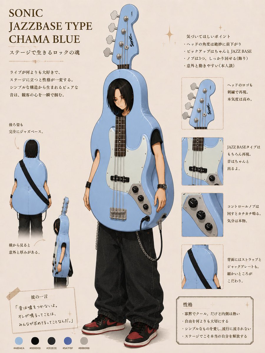 Ryosuke_Kohno's tweet photo. #マイギター擬人化

自分もやらされました、、、
何をされてる方なの？
#自分をギター化 https://t.co/sANaycyEKU