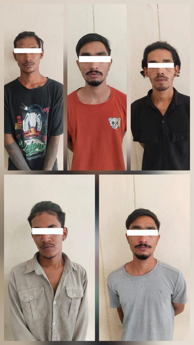 shoabids's tweet photo. “Five accused involved in harassing a woman were produced before the court and awarded 7 days Jail imprisonment" and subsequently, lodged them in Central Prison, Chanchalguda, Hyderabad. #Womensafety #abidspolice #hyderabadpolice https://t.co/wbW3343G6V