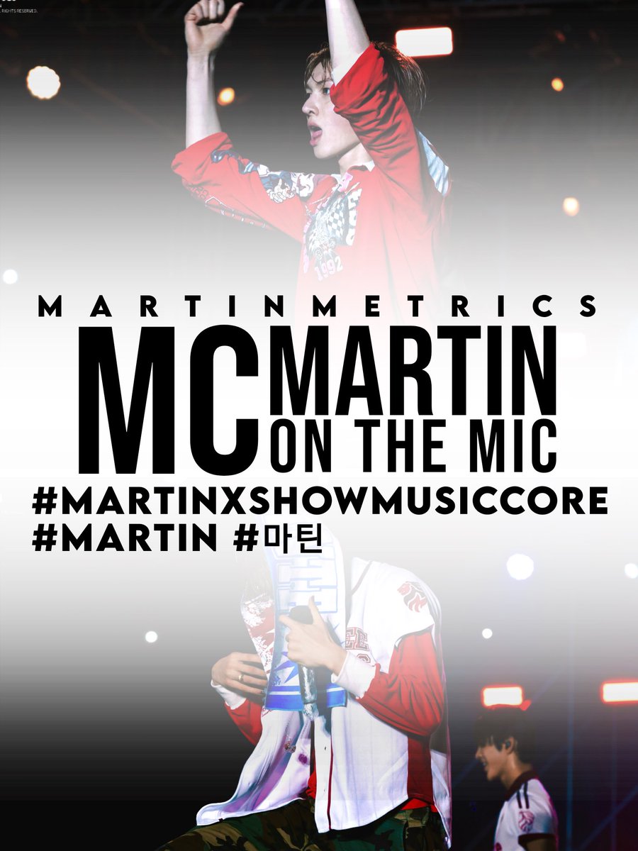 martinmetricsvn's tweet photo. ‼️ MASS TRENDING FOR MC MARTIN AT MUSIC CORE ‼️

📌Target: 1000 replies

Let’s show our support for Martin by joining the urgent mass trending event and using the hashtags below 👇🏻

MC MARTIN ON THE MIC

#MARTINxShowMusicCore
#MARTIN #마틴 https://t.co/0LdUSF9alC