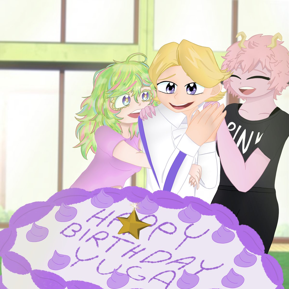 KatOfTheStars's tweet photo. Happy Birthday Aoyama!! 🎉🎂

#mhafanart #ibispaint https://t.co/j40IA2LOCQ