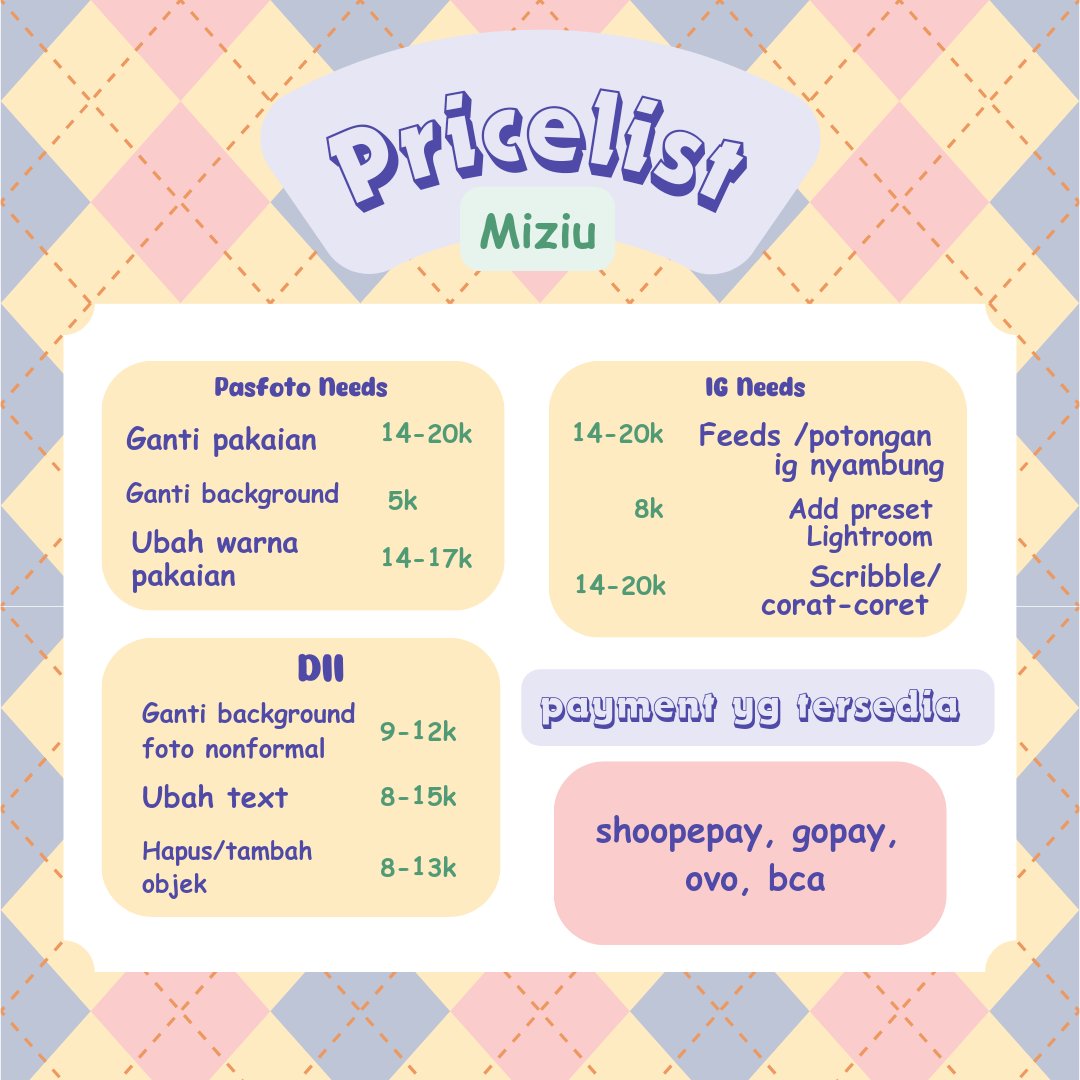 Miziu ♡ JASA EDIT FOTO ✨️ tweet media