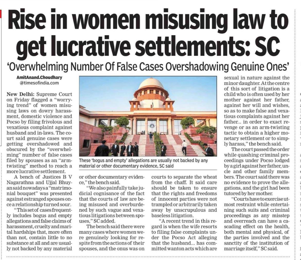 SushantSin's tweet photo. The Supreme Court of India, no less, that too from a woman judge. https://t.co/l1rnUC0xvF