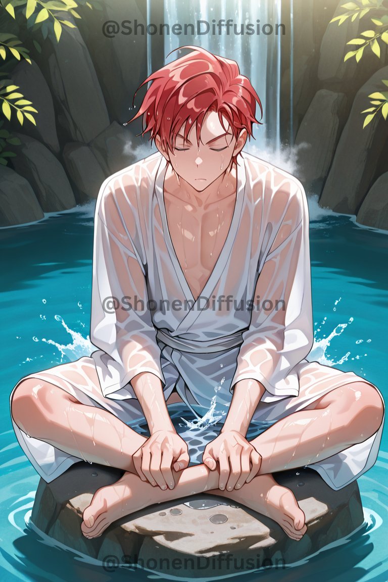 ShonenDiffusion's tweet photo. To gain a secret ancient power, Cale needs to meditate under a freezing waterfall.
#CaleHenituse #케일헤니투스 #TrashOfTheCountsFamily #백망되 #TOCF #LCF https://t.co/neYiCb47Ov