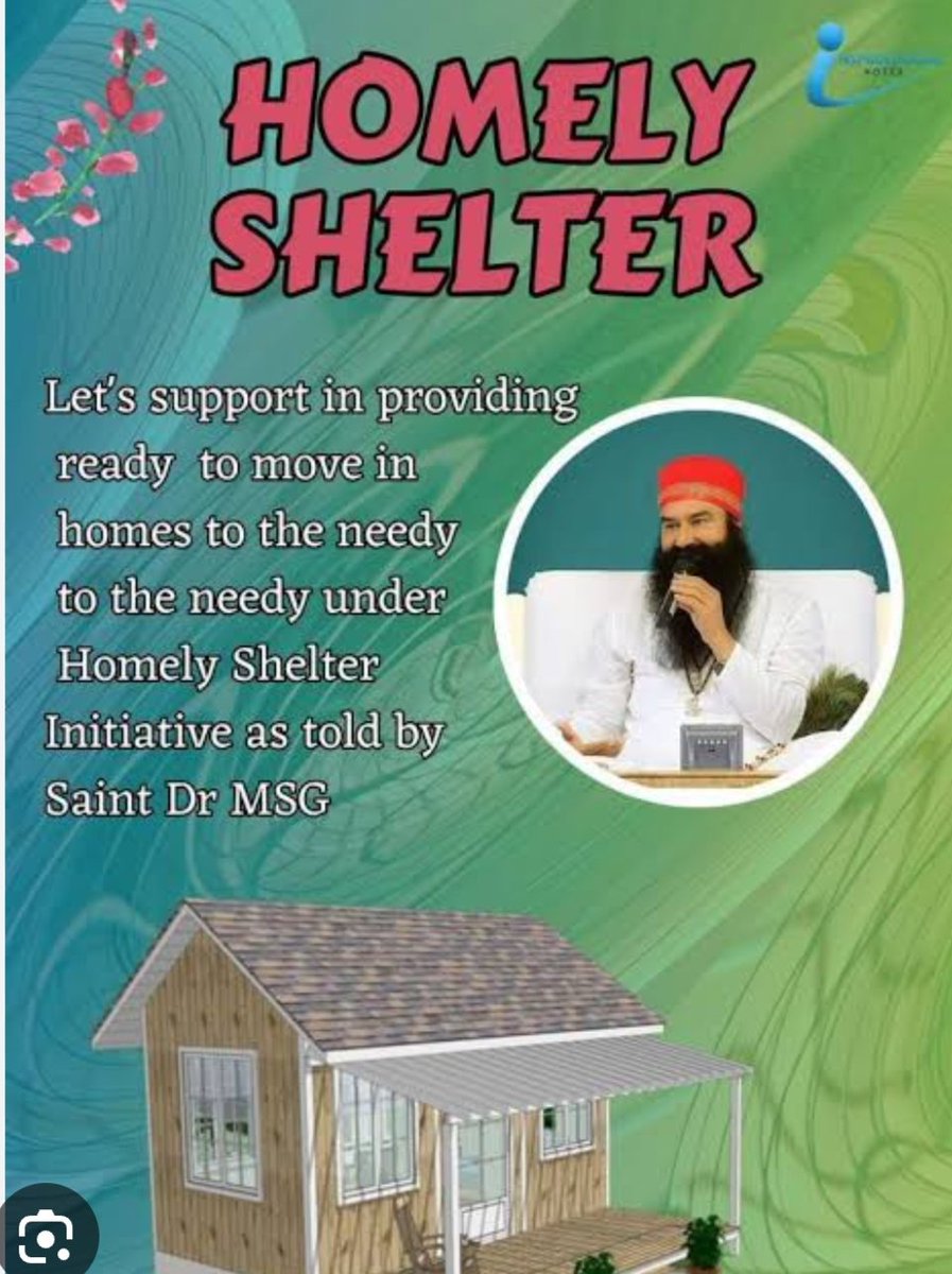 Anku_58's tweet photo. The dreams of those who dreamt of having their own house were fulfilled by the volunteers of Dera Sacha Sauda. They built houses overnight and gave them to thousands of homeless people, inspired by Saint Gurmeet Ram Rahim Ji 
#HomeForHomeless https://t.co/3zBUJWhizk