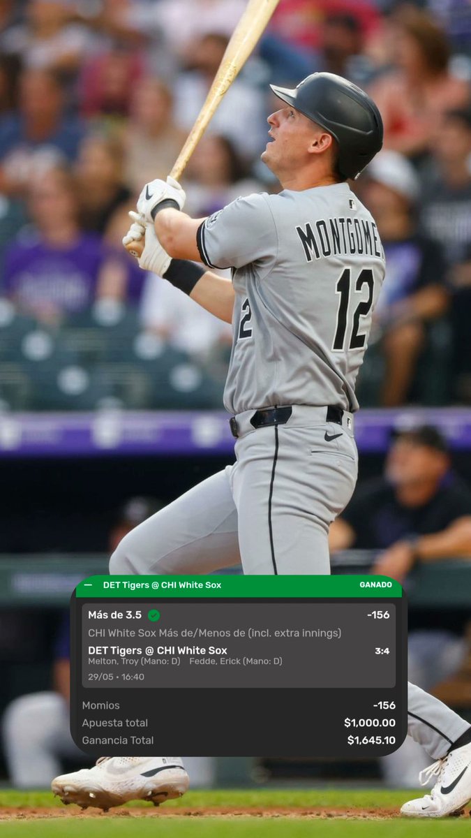 AnalisisQuePaga's tweet photo. 🚨 ¡OTRO DÍA PERFECTO EN LA MLB! 🚨

⚾ Tampa Bay Rays -1 (-125) 2.5u ✅
⚾ Chicago White Sox Team Total Over 3.5 (-156) 1u ✅
⚾ Yankees vs Athletics Over 9.5 (-105) 1u ✅
🚀 Parley (+478) 0.25u ✅
🎁 Bono +1490 ✅

VAAAAAAAAAAMOOOOOS 🔥

#GamblingX #Freepick #POD #fyp https://t.co/Lkk4gXClIX