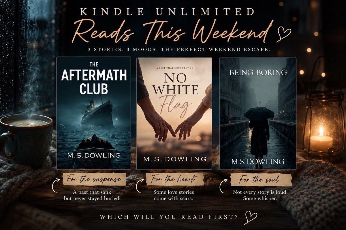 MSDowler78's tweet photo. New weekend Kindle Unlimited reads . Go on flick a few pages and support an independent 📚📖 #kindlebooks #kindleunlimitedbook #weekend https://t.co/dLt1zHF8Lv