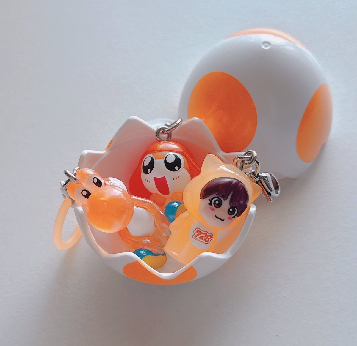念願のヨッシー🥹🧡 オレンジのタママもかわいすぎる🍊