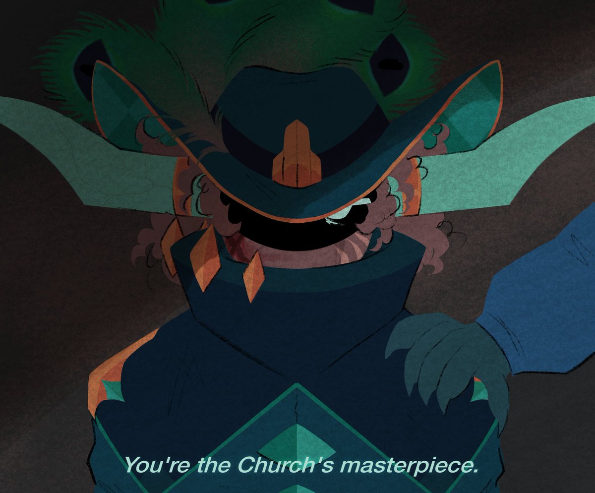 LTfeatheredgold's tweet photo. CW: mild blood, cult theming!
.
.
.
.
.
.
.
.
.
Welcome to the Family, Grappling Hook. :)

// mhehe int is done so ykw that means! ART!!! YATYY YAYY YYAYYAYYAYAYA https://t.co/6N4TdXXFCC