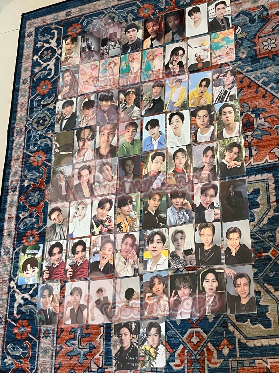 wonwhoopz's tweet photo. #wts prefer take all ya, aku ga tau mp semua photocard aku ini, tp mostly joshua and mingyu ya🫶🏻

t. seventeen photocard joshua mingyu wonwoo dk vernon hoshi wonduk gyumel paus silau https://t.co/XE9YabeqTM