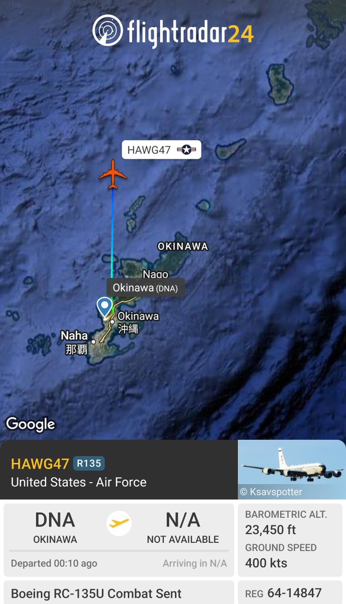 sipjack1776's tweet photo. RC-135U Combat Sent πΊπ²
#AE01D4/64-14847/HAWG47
Tracking N out of Kadena AFB.
@Borrowed7Time @stefano_alessi @blackswanadria https://t.co/GW3mxkgCye
