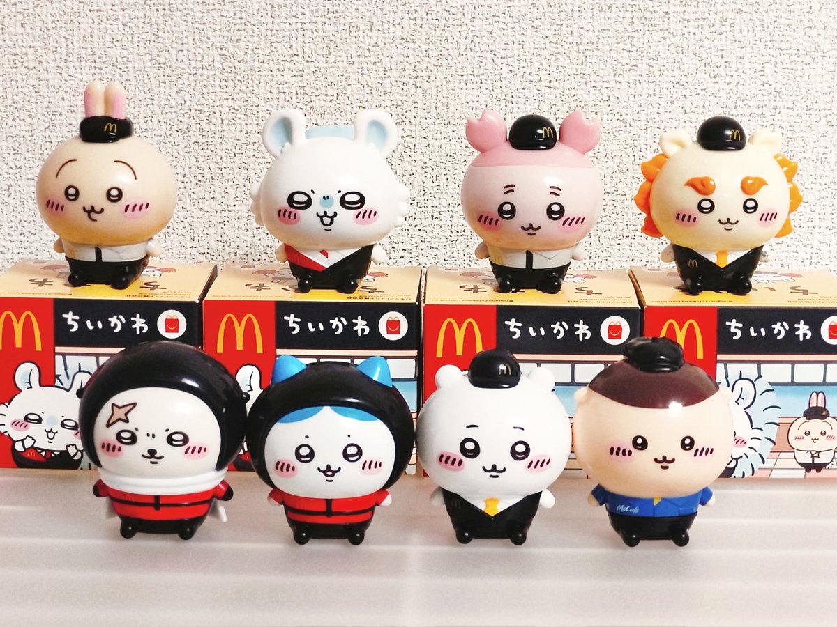 mofumofukaorin's tweet photo. ちいかわ×マックのコラボフィギュア🩷
私も無事コンプできました😄💕
めちゃくちゃ可愛い🫶😆💓 https://t.co/OBPTq5coSP