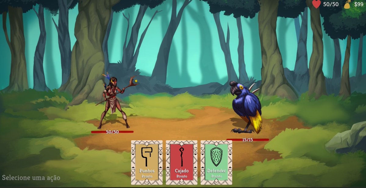 aiyra_game's tweet photo. A floresta está em perigo e cada batalha importa. Enfrente criaturas corrompidas, domine os poderes de Anhangá e restaure o equilíbrio da mata em Aiyra.
.
#folclorebrasileiro #rpgdeturno #potiguar #indiegame https://t.co/WHZ2frKxzD