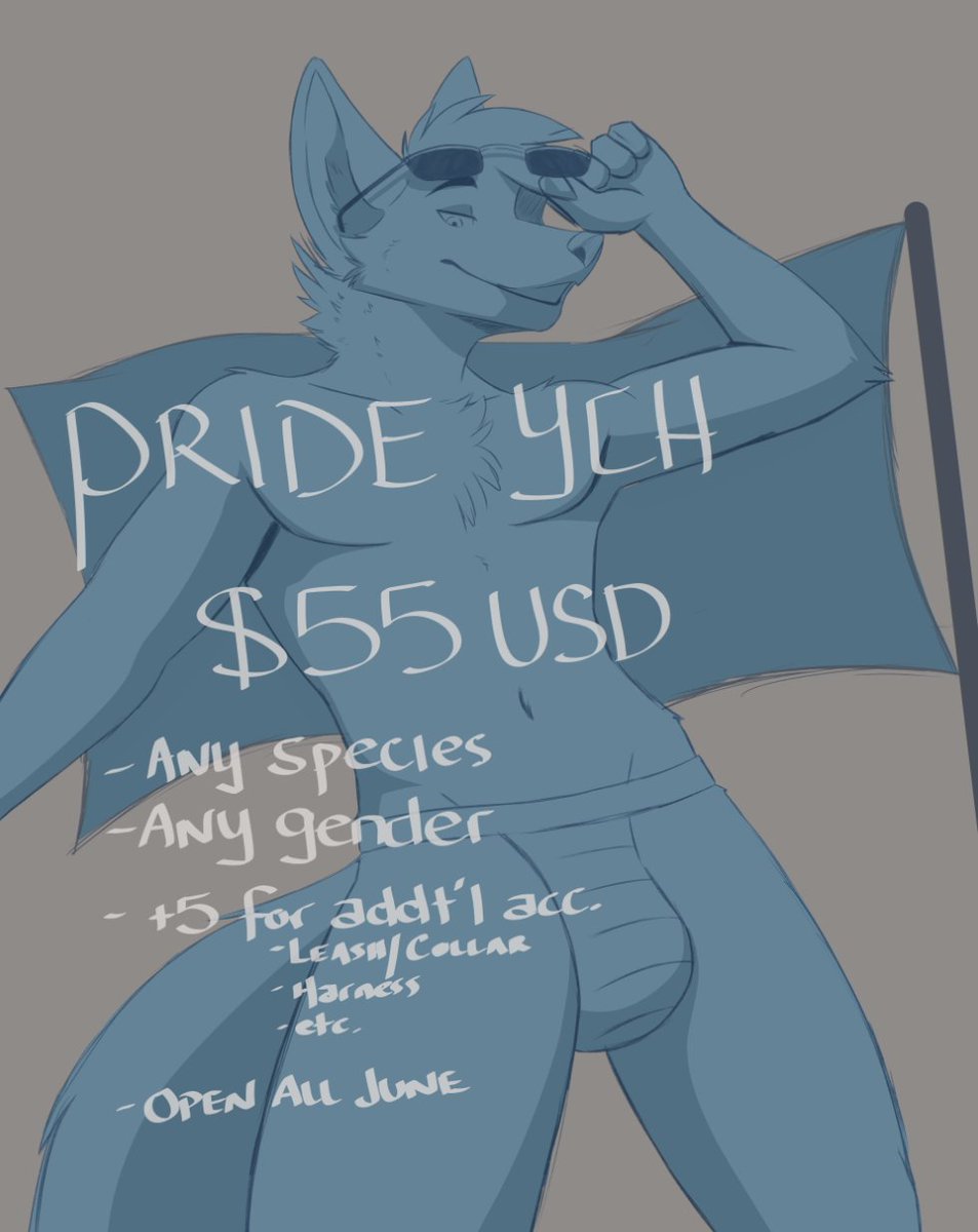 SorenKFox's tweet photo. Pride YCH that's available! I will start in filling slots now and will begin working on June 1st. PM or comment here if you're interested! https://t.co/Yun0cf2okk