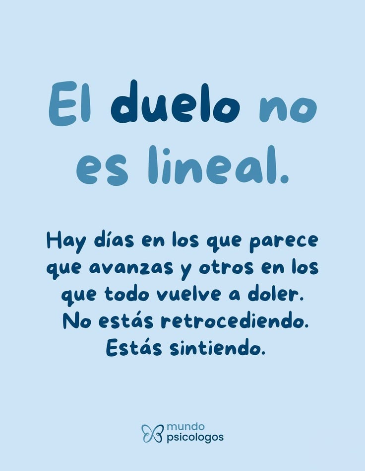 AlDespertarPsic's tweet photo. @GAMB1T0 Los duelos no son lineales. Lo bueno es que lo asimilaste y lo estás viviendo. Llora y siéntete triste todo lo que te nasca, eso después, te ayudará a recordar con amor. https://t.co/sCAmZzW4hj