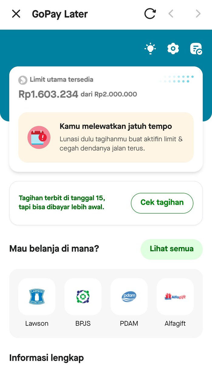 ryo0oota's tweet photo. Guys kalo begini sudah lunas kah? Aku gtau udh bayar apa belum gpaylater karena udh lama, dan juga jatuh tempo masih ke cantol tapi ga ada tagihan #gopaylater #paylater 

Tolong dong, ini udh lunas apa blm ya, bisa di liat juga cairnya berapa... Tapi udh bayar lebih dr 2jt total https://t.co/stNiSRJUnA