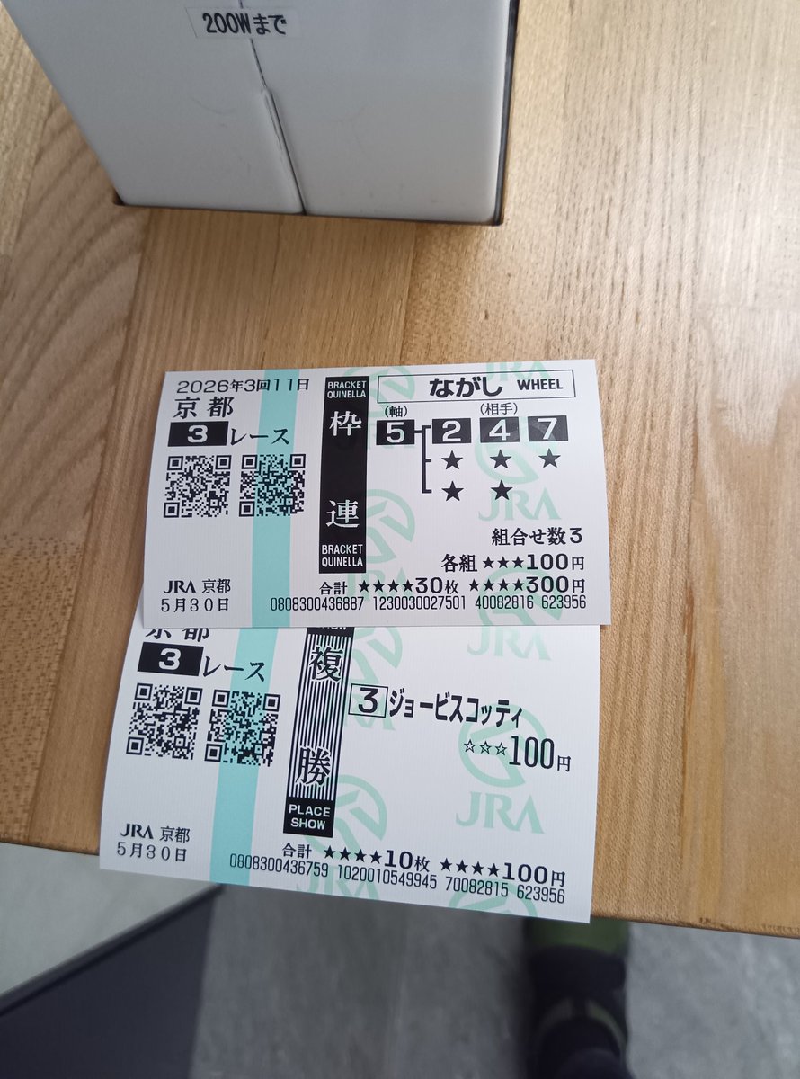 いつもの小西夏菜実（524773）馬券。 #日向坂で買いましょう